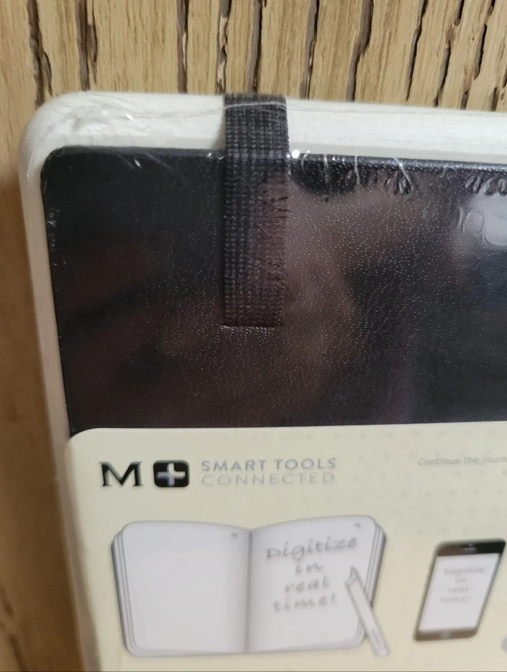 MOLESKINE Smart Writing Notebook Large Plain Paper Tablet Hardcover Black 5X8.25